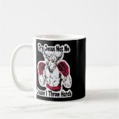 Mug Essayez Jésus pas moi parce que je lance des mains (Gauche)