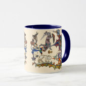 Mug ESSENCE DE GUERRE BESTIAIRE MÉDIÉVALE vs Chevalier (Devant droit)