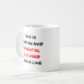 Mug essential oils user, avid (Devant gauche)