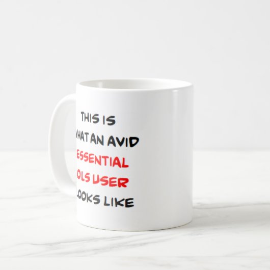 Mug essential oils user, avid (Devant gauche)