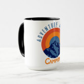 Mug Essentiels de camping et d'engrenages d'aventure" (Devant gauche)