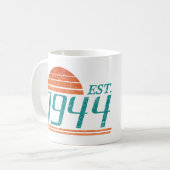 Mug Est. 1944 Vintage 80 Ans (Devant gauche)