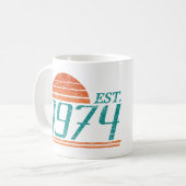 Mug Est. 1974 Vintage De 50 Ans (Devant gauche)
