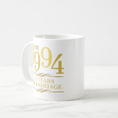 Mug Est. 25e anniversaire du Mariage 1994 (Devant gauche)