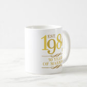 Mug Est. 30e anniversaire du Mariage 1989 (Devant droit)