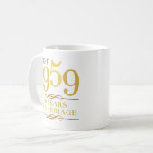 Mug Est. 60e anniversaire du Mariage 1959 (Devant gauche)