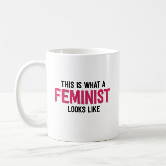 Mug Est c'à ce qu'un féministe ressemble (Gauche)