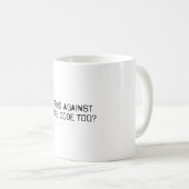 Mug Est-ce également contre le code vestimentaire (Devant droit)