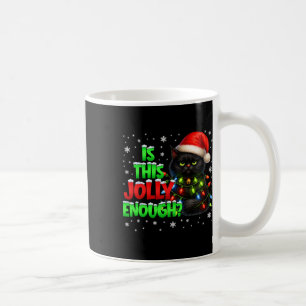 Mug Est-ce que ce chat noir de Jolly Enough Pjs Noël X