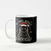 Mug Est-ce que c'est assez joyeux Mème de Noël de chat (Gauche)