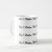 Mug Est-ce que j'ai mentionné que j'ai OCD ? (Devant gauche)