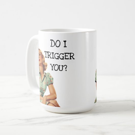 Mug Est-Ce Que Je Vous Déclare Drôle Rétro Femme De Ma (Devant gauche)
