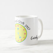 Mug Est-ce qu'il est temps ? Lunettes de cocktail et h (Devant droit)