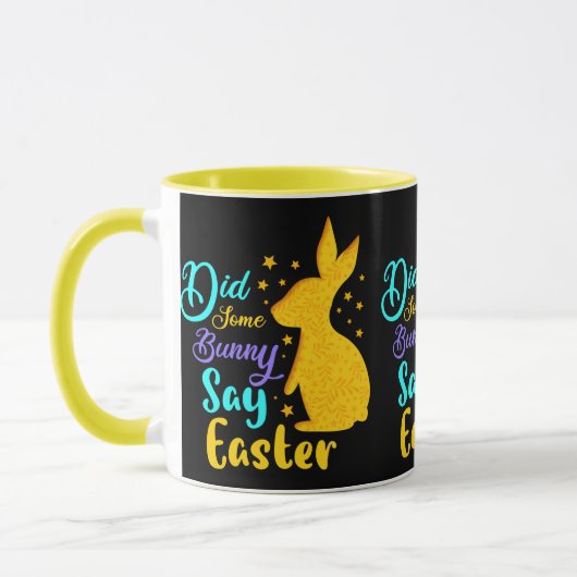 Mug Est-Ce Qu'Un Lapin A Dit Pâques (Gauche)