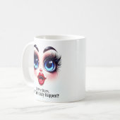 Mug Est-ce vraiment arrivé ?, Des yeux fabuleux Visage (Devant gauche)