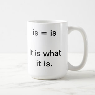 Mug Est il ce que c'est tasse. Grande police