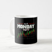 Mug Est-Il Lundi Mais Drôle Stock Marché Daytrader (Devant gauche)