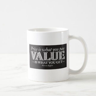 Mug Est le prix ce que vous paginez - blanc sur le