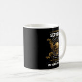 Mug Est Née En Septembre A 3 Côtés Crâne Heureuse (Devant droit)
