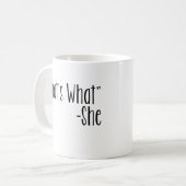Mug "Est qui ce qui" - elle (Devant gauche)