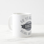 Mug Established 1972 50th Birthday (Devant gauche)