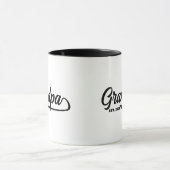 Mug Established New Grandpa Est date Typography  (Centre)