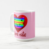 Mug Estampa Animal - I Love Cats - Caneca (Devant gauche)