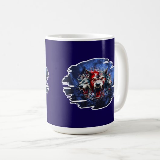 Mug Estampa Graffiti - Cerberus Wolves - Caneca (Devant droit)