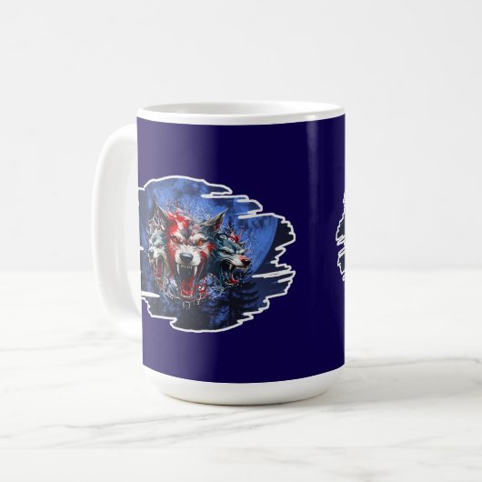 Mug Estampa Graffiti - Cerberus Wolves - Caneca (Devant gauche)