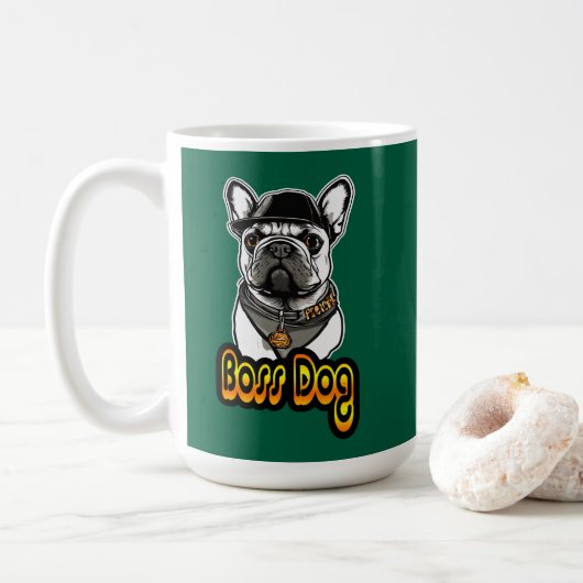 Mug Estampa Hip Hop - Boss Dog - Caneca (Avec donut)