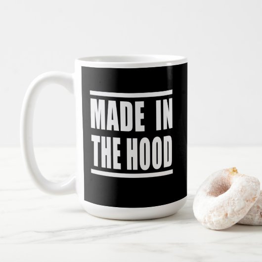 Mug Estampa Hip Hop - Made in the Hood - Caneca (Avec donut)