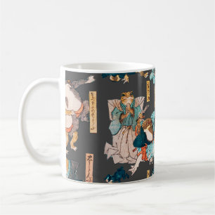 Mug Estampe japonaise de grenouille sur bois Kuniyoshi