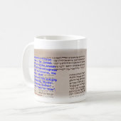 Mug Esther et Hadassah dans l'hébreu (Devant gauche)