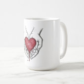 Mug esthétique Cœur saignant (Devant droit)