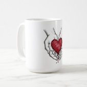 Mug esthétique Cœur saignant (Devant gauche)