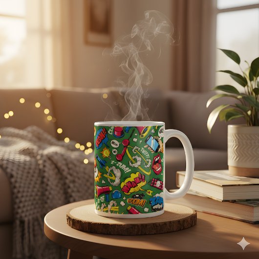 Mug Esthétique de bande dessinée rétro pour style urba