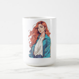 Mug Esthétique de la tête rouge