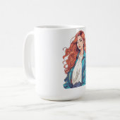 Mug Esthétique de la tête rouge (Devant gauche)
