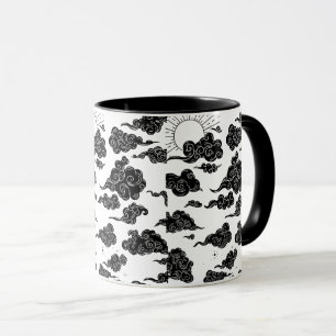 Mug Esthétique de motif de nuage japonais