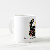 Mug Esthétique de Noël Santa Chat Mignon Drôle (Devant gauche)