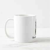 Mug Esthétique de Noël Santa Chat Mignon Drôle (Gauche)