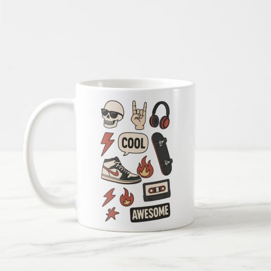 Mug esthétique garçon rockstars (Gauche)