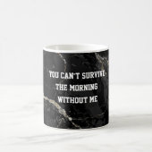 Mug Esthétique noir et or Kintsugi avec humour subtil (Centre)