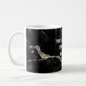 Mug Esthétique noir et or Kintsugi avec humour subtil (Gauche)