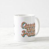 MUG ESTHÉTIQUE RÉTRO '70 FIER ET QUÉBÉCOIS (Devant droit)