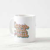 MUG ESTHÉTIQUE RÉTRO '70 FIER ET QUÉBÉCOIS (Devant gauche)