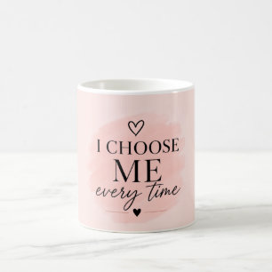 Mug Esthétique Rose Tendre d'Amour Propre