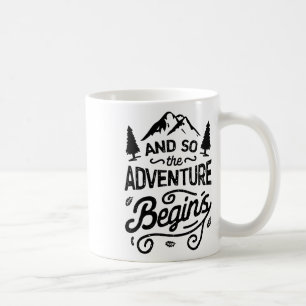Mug Et ainsi commence l'aventure T Shirt Camping en pl