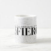 Mug Et bien qu'elle soit mais peu, elle est féroce (Centre)