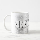 Mug Et bien qu'elle soit mais peu, elle est féroce (Gauche)